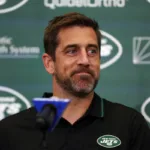 Aaron Rodgers (above) sat down recently with Erin Andrews of Fox Sports to talk about all sorts of things, including his move to New York. Rodgers and the Jets host the Buffalo Bills on ESPN'S "Monday Night Football." (Photo courtesy of THESPUN.COM)