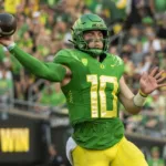 Oregon, led by quarterback Bo Nix (above), will try to defend its home field on Saturday against coach Deion Sanders and the Colorado Buffaloes. (Photo courtesy of OREGONLIVE.COM)