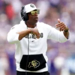 Colorado coach Deion Sanders (above) leads his team at home against No. 8 Southern Cal today, just one of a myriad of great games this weekend, writes Joe Hale. (Photo courtesy of SPORTSWORLDNEWS.COM)