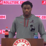 Jalen Milroe (above) started the first two games at quarterback for Alabama, but Tyler Buchner will start against South Florida on Saturday, the Tuscaloosa News has reported, along with several other media outlets. (Photo by MITCH LUCAS)