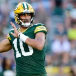 Green Bay quarterback Jordan Love (above) and the Packers (2-1) host the Detroit Lions (2-1) for control of the NFC North on Thursday night at Lambeau Field, the start of week four of the NFL season. (Photo courtesy of SPORTINGNEWS.COM)