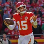 Caesars Sportsbook has the Kansas City Chiefs as Super Bowl LVIII favorites at 6-1, and quarterback Patrick Mahomes (above) as the favorite to win the NFL's MVP award this season. The Chiefs open the season Thursday night at home against the Detroit Lions, at 7:20 p.m. on NBC. (Photo courtesy of THE NEW YORK POST)