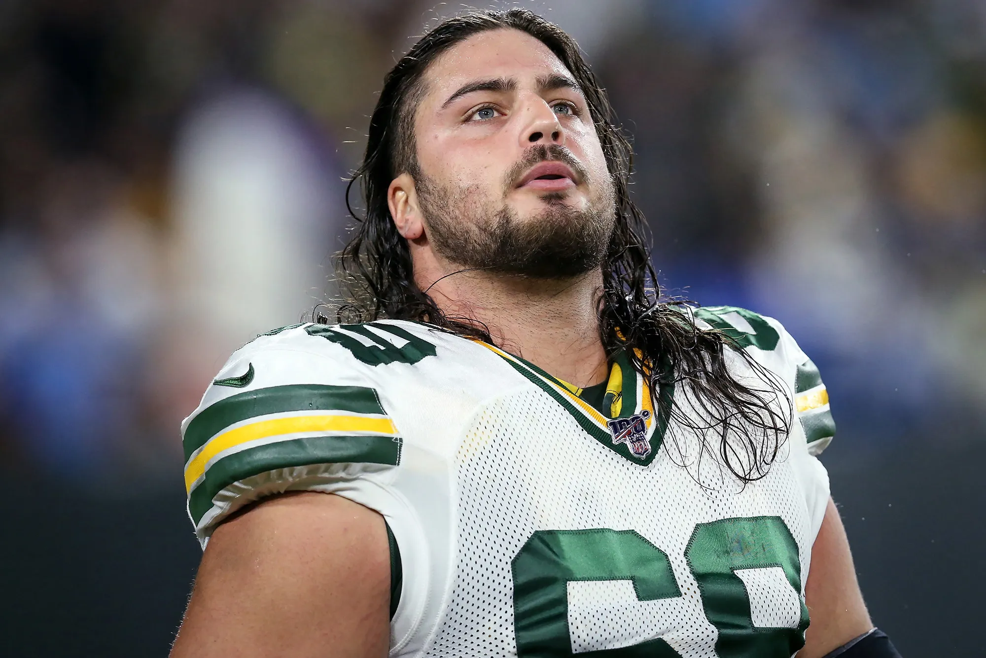 Green Bay left tackle David Bakhtiari (above) was placed on IR last week, and the Packers now know they've lost Bakhtiari for the season; he'll have a fifth surgery on his knee. (Photo courtesy of NYPOST.COM)