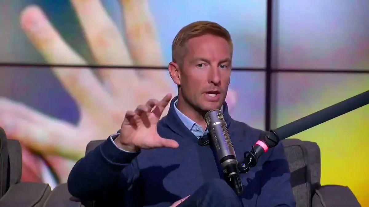 Fox Sports college football analyst Joel Klatt (above, on the set of "The Herd with Colin Cowherd), has released his latest top 10. (Photo courtesy of SATURDAYTRADITION.COM)