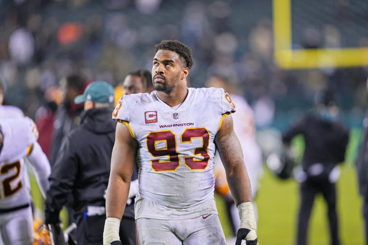 Washington defensive lineman Jonathan Allen (above) had all he could take on Sunday after a 14-7 loss to the rival New York Giants. (Photo courtesy of THESPUN.COM)