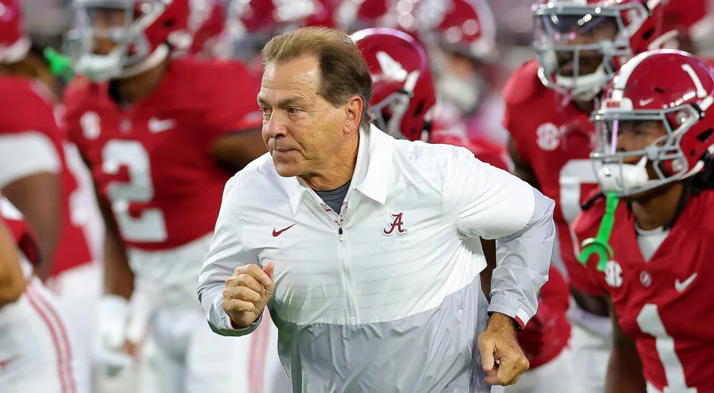 Even though they're still winning, the 2023 season for the Alabama Crimson Tide has been a strange one. ESPN.com's Alex Scarborough takes a closer look at what's happening with the Crimson Tide. (Photo courtesy of TOTALPROSPORTS.COM)