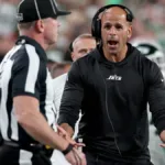 A pivotal penalty against New York Jets cornerback Sauce Gardner had head coach Robert Saleh irate as the team fell to the Kansas City Chiefs, 23-20, on Sunday, after nearly pulling off a major comeback. (Photo courtesy of GONEWS.JOOJ.US)