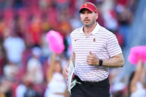 Southern Cal has fired defensive coordinator Alex Grinch (above), The Football Beat has learned. (Photo courtesy of YAHOO! SPORTS)