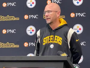 Matt Canada (above) has been dismissed from his duties as offensive coordinator for the Pittsburgh Steelers, effective Tuesday. (Photo courtesy of THE ASSOCIATED PRESS)