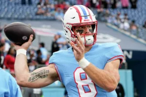 Rookie quarterback Will Levis (above) will get the start in place of the injured Ryan Tannehill tonight for the Tennessee Titans at Pittsburgh on "Thursday Night Football." (Photo by GEORGE WALKER IV - Courtesy of THE ASSOCIATED PRESS)