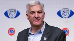 Above is now former Pac-12 Commissioner George Kliavkoff, who will officially step down Feb. 29. To say things didn't work out would be a drastic understatement. (Photo courtesy of USATODAY.COM)