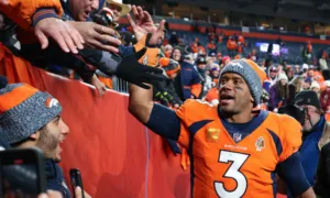 Quarterback Russell Wilson told former NFL receiver Brandon Marshall in a podcast last weekend that not only would he love to stay in Denver, he plans to win two more Super Bowls before retirement. But he's not sure staying in Denver is possible. (Photo by JAMES SCHWABEROW, GETTY IMAGES, courtesy of DENVERSPORTS.COM)