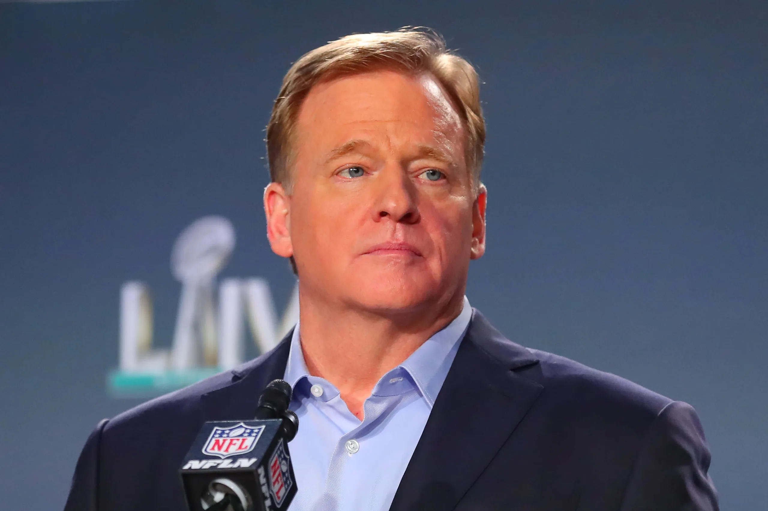 Roger Goodell, the commissioner of The National Football League, will welcome everyone to the 2024 NFL Draft in Detroit, Michigan, at 8 p.m. Eastern, 7 p.m. Central. (Photo courtesy of YAHOO! SPORTS)