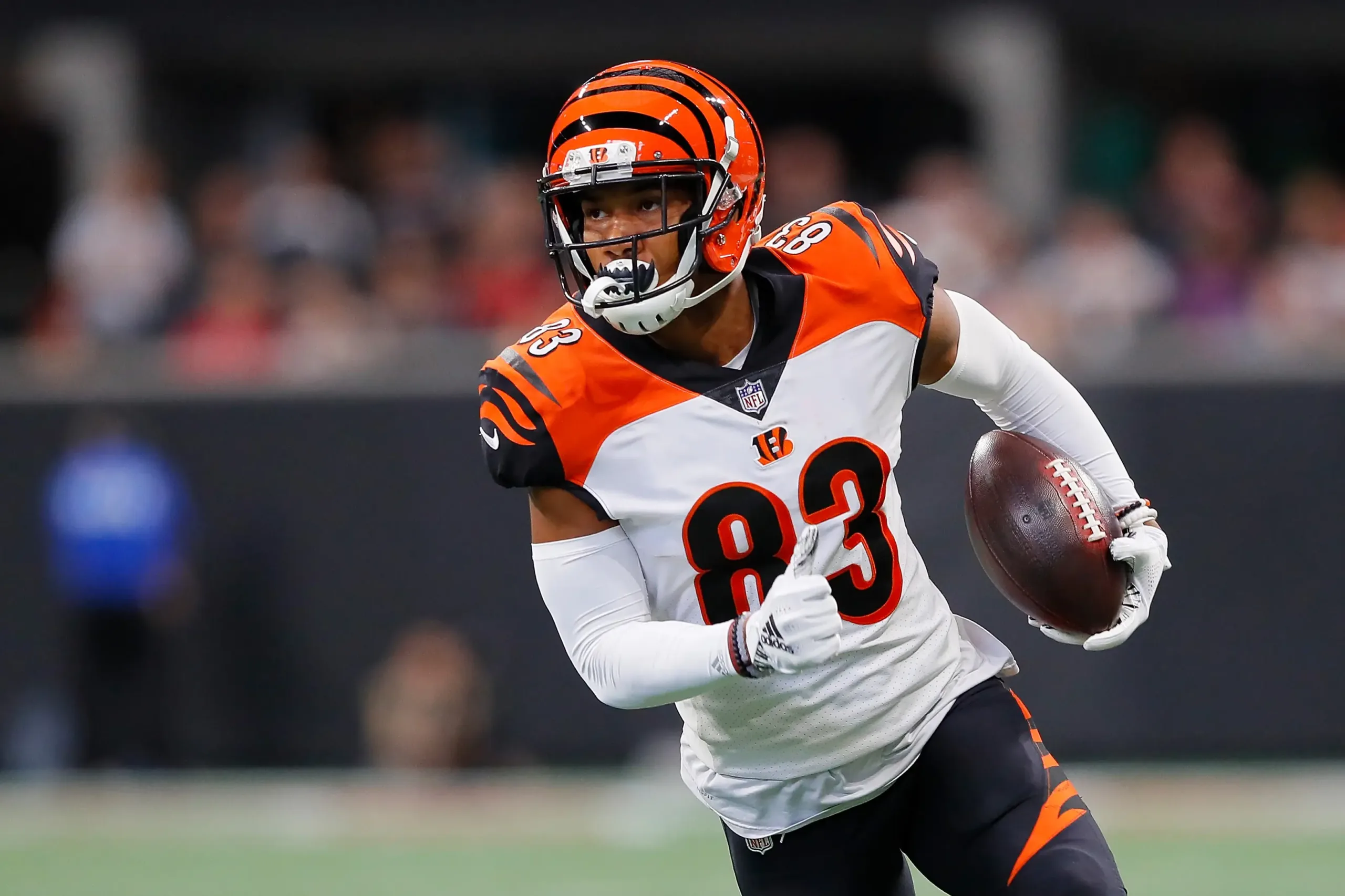 Former Cincinnati receiver Tyler Boyd joins DeAndre Hopkins and Calvin Ridley in Tennessee. (Photo courtesy of HEAVY.COM)