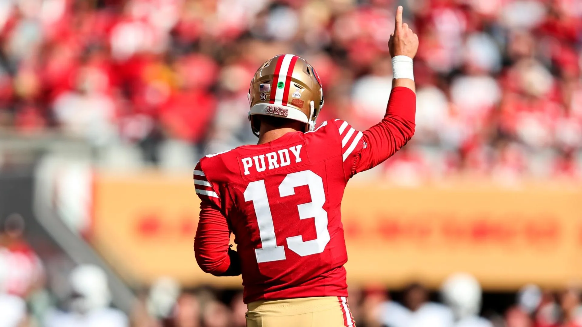 San Francisco quarterback Brock Purdy and the 49ers will host Aaron Rodgers and his return to the NFL after an Achilles injury, as the New York Jets visit the Niners on "Monday Night Football" the first week of the season. (Photo courtesy of THE SPORTING NEWS)